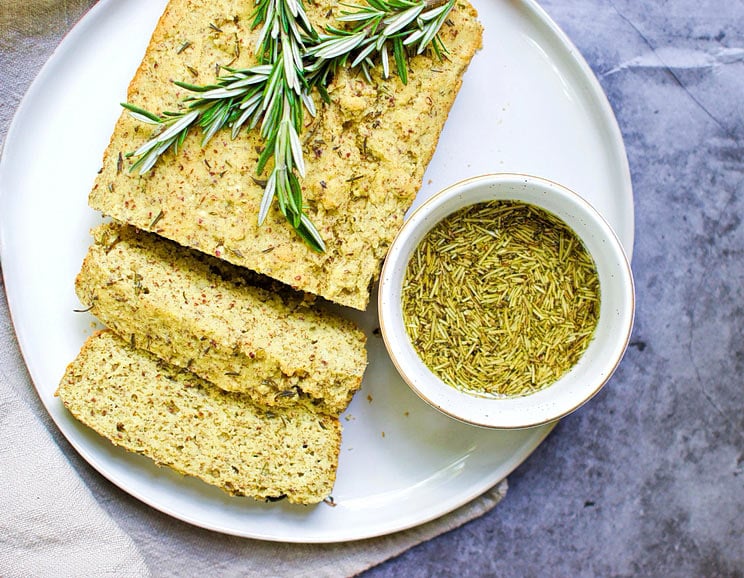 Serve this warm rosemary garlic bread with a herbed dipping sauce for an unbelievable gluten-free appetizer.