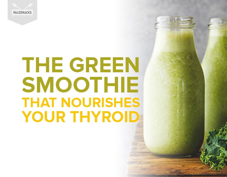 Drink this green elixir to nourish thyroid with healthy fats, antioxidants, and minerals. It's formulated to give your butterfly gland a little extra love.