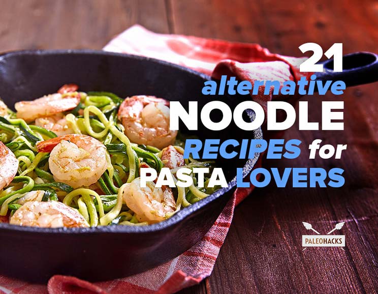 Addicted to pasta? Try one of these alternative noodle recipes using spiralized veggies like sweet potatoes, cucumbers and zucchini!