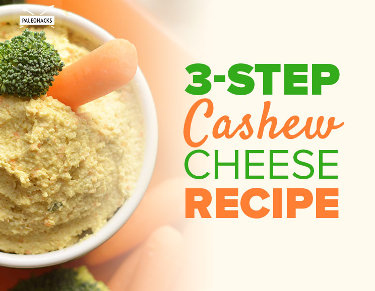 This easy cashew cheese made two ways comes loaded with protein and healthy fats. A Paleo, dairy-free cheese substitute that you can enjoy as a creamy dip!