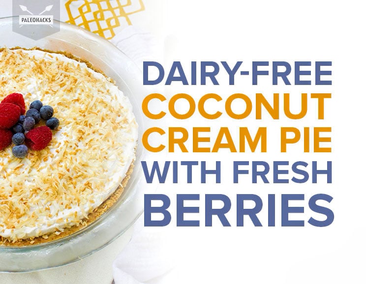 Whip up this silky-sweet coconut cream pie for a guilt-free dessert rich in healthy fats. Light, sweet, and decadently fluffy!