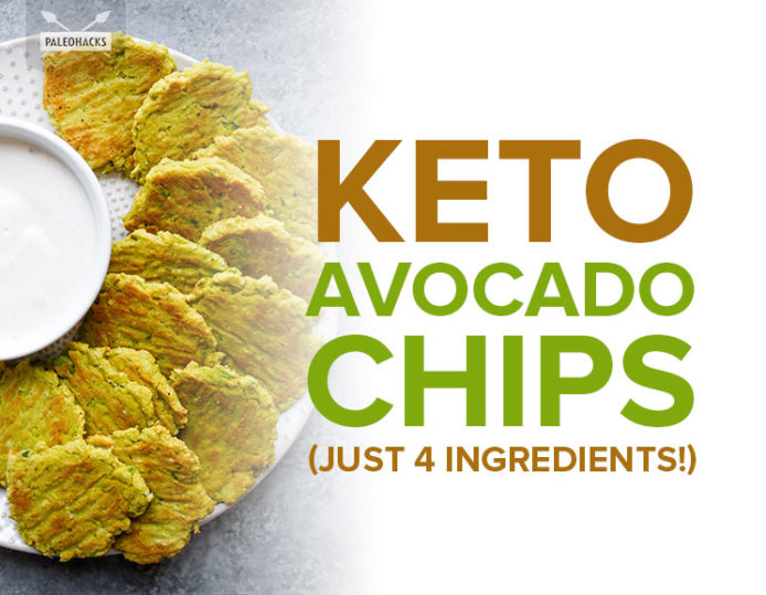 Keto Avocado Chips (Just 4 Ingredients!) Paleo, Gluten Free, Low Carb