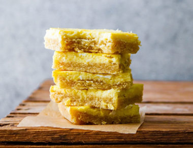 Reach for these tangy, low-carb lemon bars whenever you’re craving something sweet. Two luscious layers of lip-puckering sweetness!