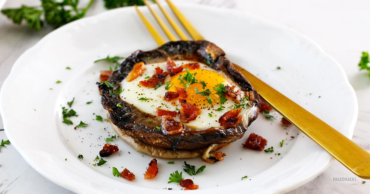 Portobello Breakfast Bakes Paleo, Grain Free, Dairy Free