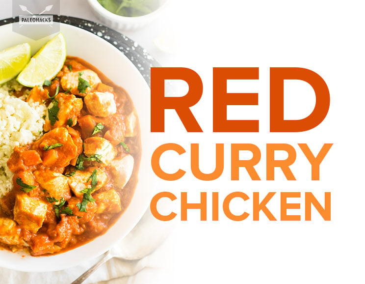 Add a little spice to your life with this one-skillet Thai red chicken curry. Serve over cauliflower rice for something truly Thai-tastic.