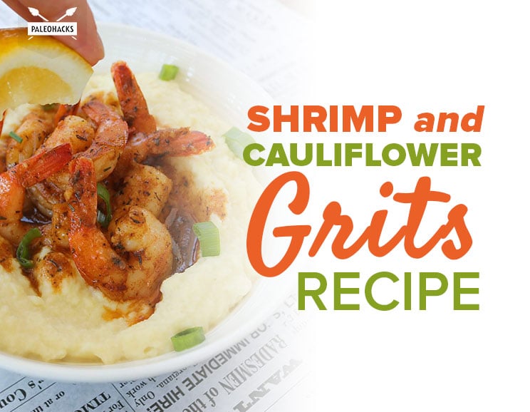 Take a trip to the Big Easy with this fresh take on Cajun shrimp and grits! Shrimp gets coated in spicy seasonings and served with cauliflower grits.