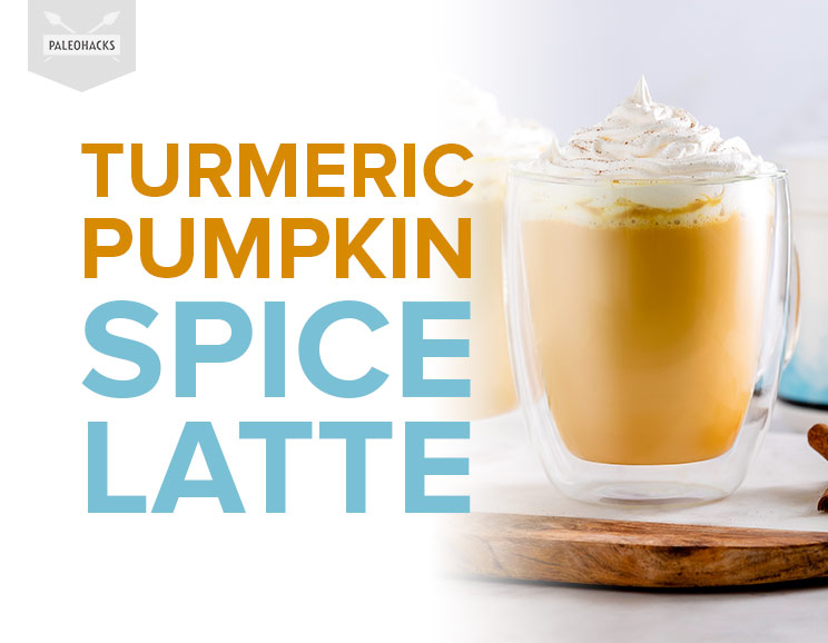 This healthy pumpkin spice latte is the perfect pick way to add a burst of natural energy to your routine. You get an extra health boost from the turmeric!