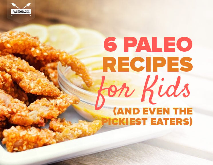 Here are 6 Paleo recipes for kids that will help them make the transition from the American Standard Diet. Chicken fingers and dipping sauces abound!