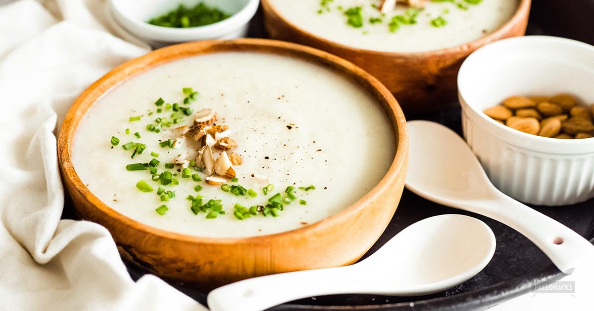 Creamy Turnip Collagen Soup | Paleo, Dairy Free, Vegan