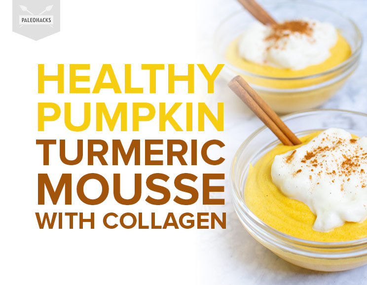 Healthy Pumpkin Turmeric Mousse With Collagen