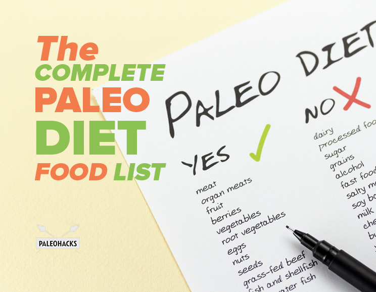 Need a quick go-to Paleo guide? Here's the complete Paleo diet food list of what you should avoid - and what to load up on.