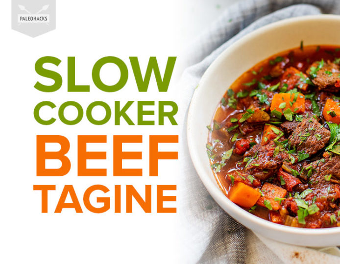 Slow Cooker Beef Tagine Paleo, Gluten Free, Dairy Free