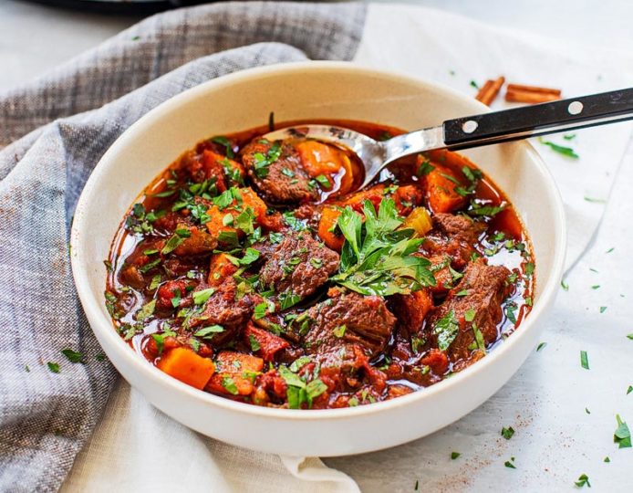 Slow Cooker Beef Tagine | Paleo, Gluten Free, Dairy Free