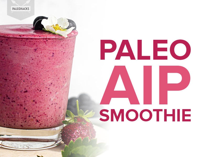 Whether you're late for work or wanting a post-CrossFit snack, this Paleo AIP smoothie recipe is easy to make and nutritious in content.