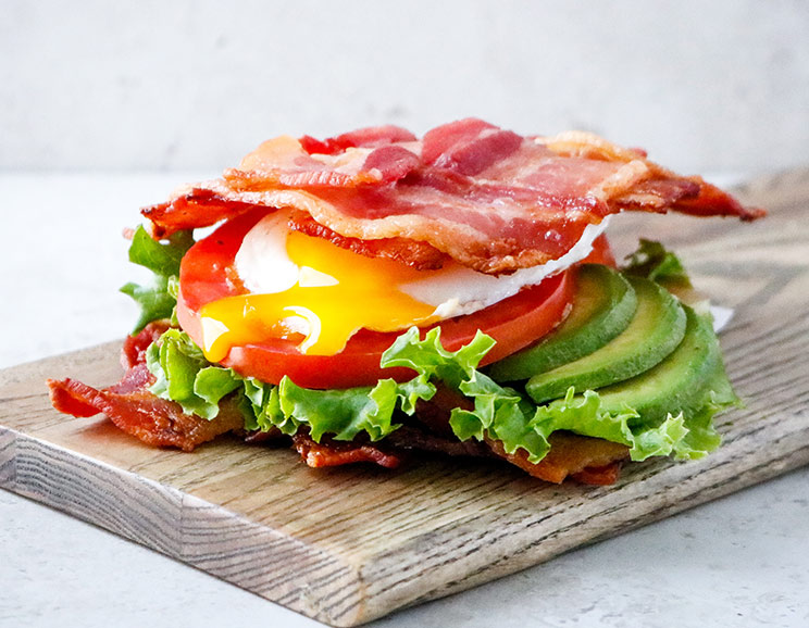 Transform crispy strips of bacon into woven sandwich slices for a decadent meal that’s low in carbs and high in protein!